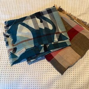 Beautiful Burberry Scarves. Authentic!